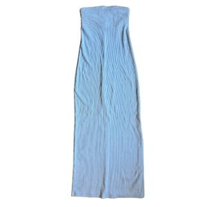 Old Navy Strapless Ribbed Dress w/ Slit